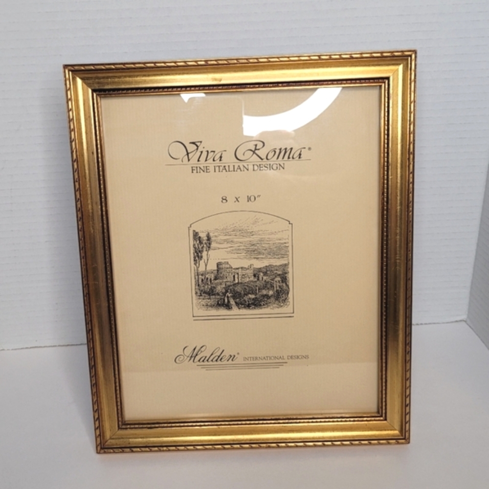 Viva Roma Golden Picture Frame Fine Italian Design Malden International Designs